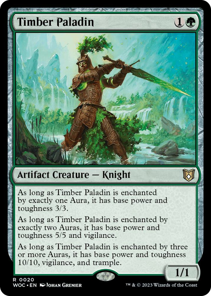 0020 Timber Paladin R Commander: Wilds of Eldraine