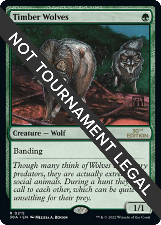 0215 Timber Wolves R 30th Anniversary Edition
