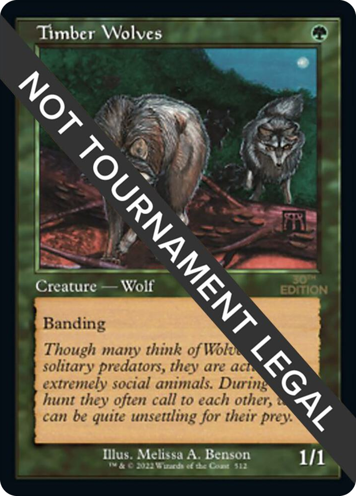 0512 Timber Wolves (Retro Frame) R 30th Anniversary Edition