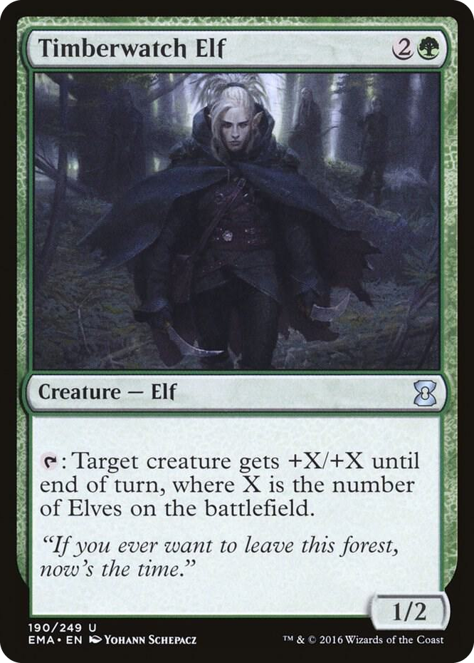 Timberwatch Elf #190 U - Eternal Masters Pokemon card