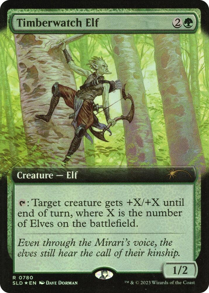 0780 Timberwatch Elf (Extended Art) R Secret Lair Drop Series