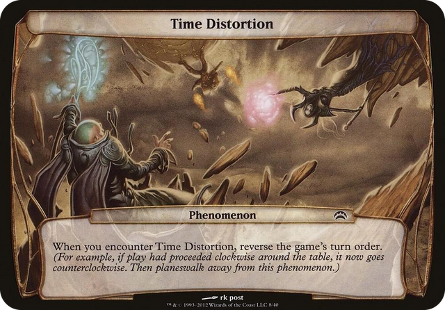 0008 Time Distortion (Planechase 2012) S Oversize Cards