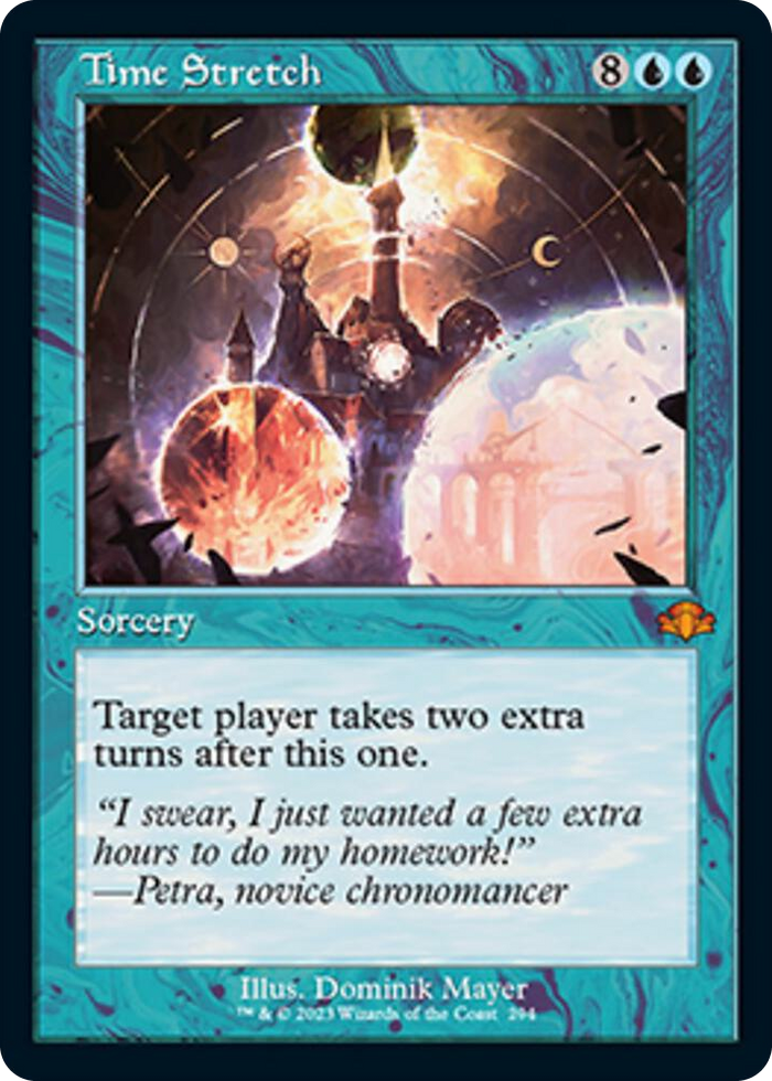 Time Stretch (Retro Frame) #294 M - Dominaria Remastered Pokemon card