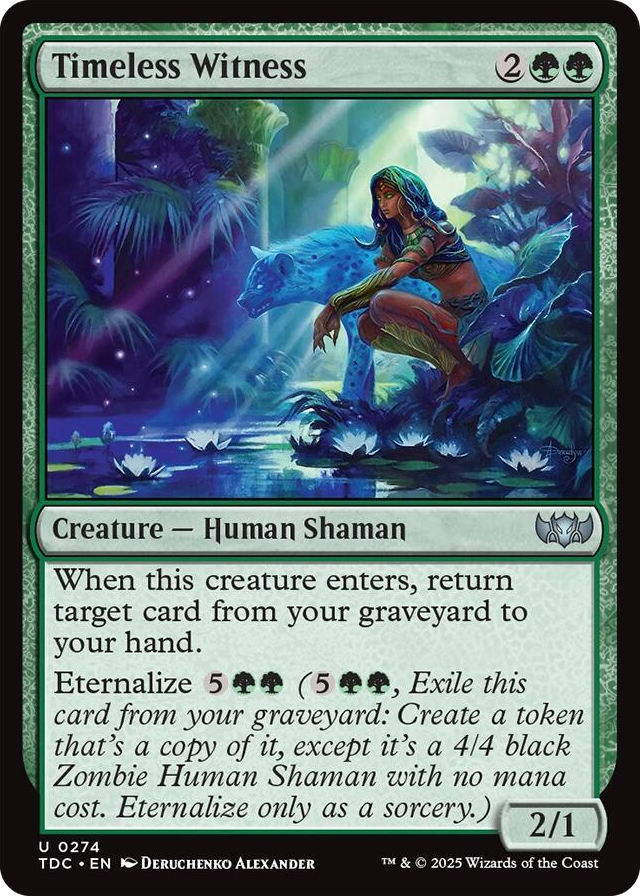 0274 Timeless Witness U Commander: Tarkir: Dragonstorm