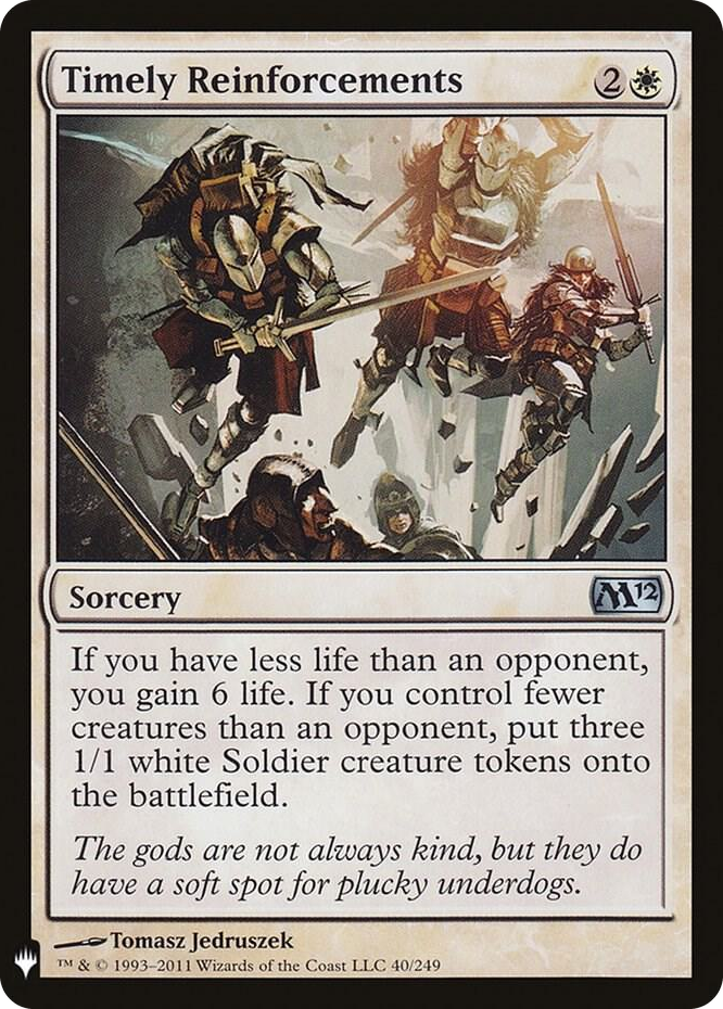 Timely Reinforcements #40 U - The List Reprints Pokemon card