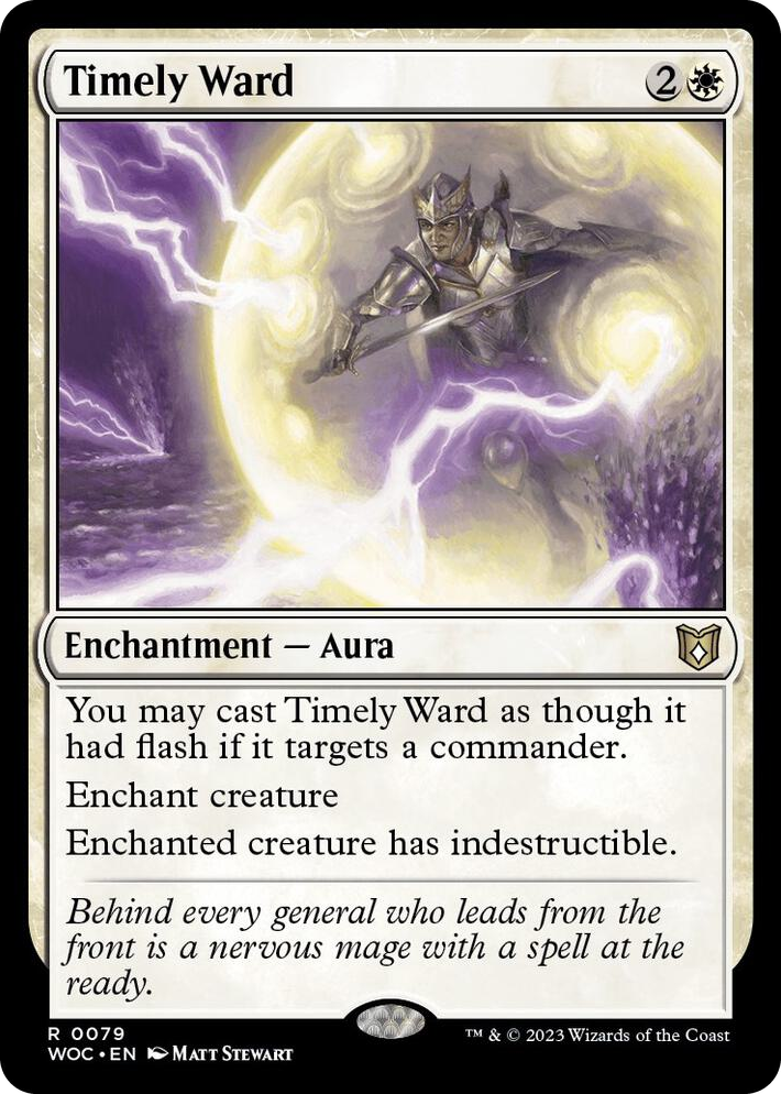 0079 Timely Ward R Commander: Wilds of Eldraine