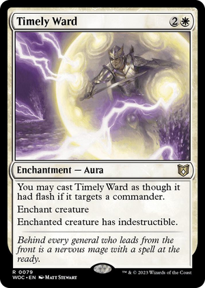 0079 Timely Ward R Commander: Wilds of Eldraine