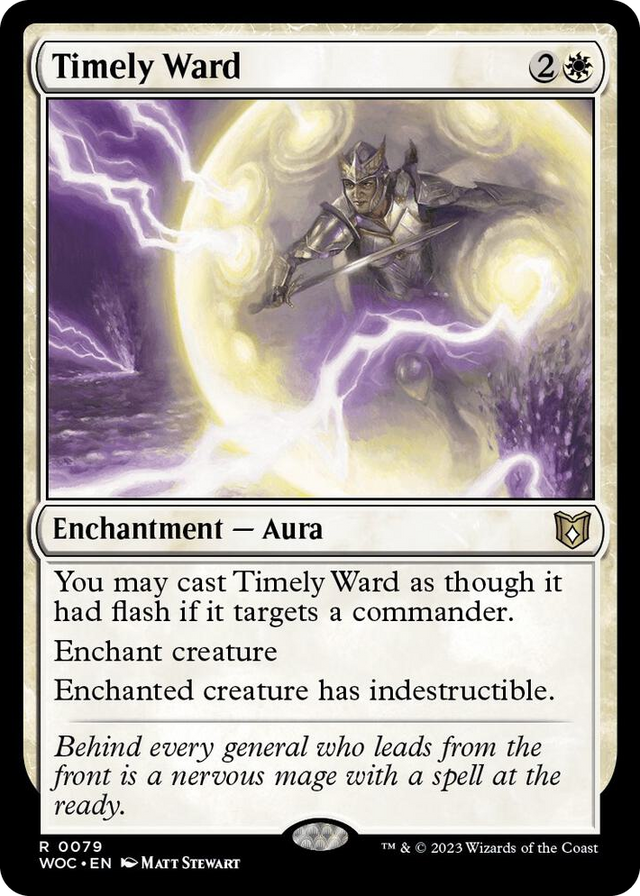 0079 Timely Ward R Commander: Wilds of Eldraine