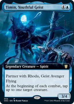 0054 Timin, Youthful Geist (Extended Art) R Commander: Innistrad: Crimson Vow