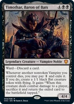 0004 Timothar, Baron of Bats M Commander: Innistrad: Crimson Vow