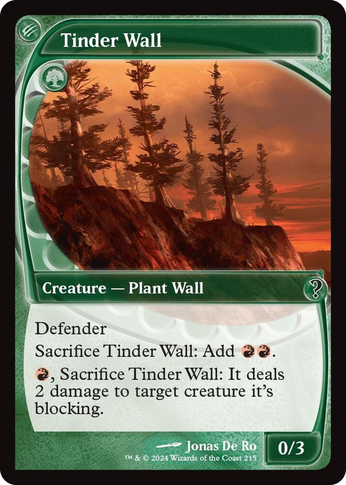 Tinder Wall (Future Sight) #215 C - Mystery Booster 2 Pokemon card