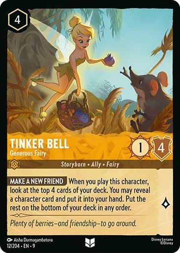 0012 Tinker Bell - Generous Fairy Uncommon Fabled