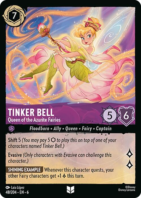 0048 Tinker Bell - Queen of the Azurite Fairies Uncommon Azurite Sea