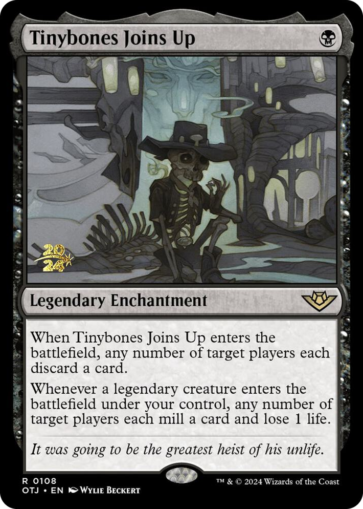0108 Tinybones Joins Up R Prerelease Cards