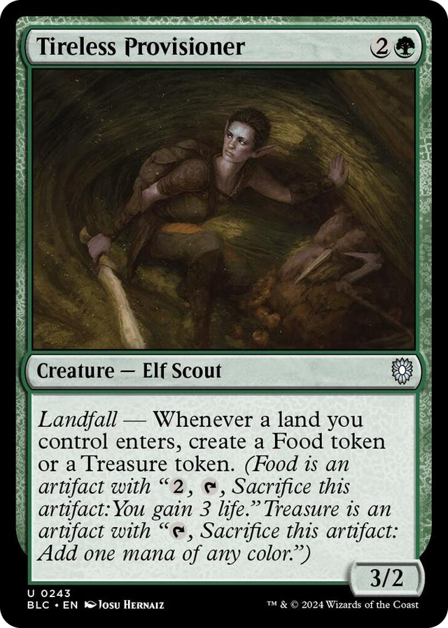 0243 Tireless Provisioner U Commander: Bloomburrow