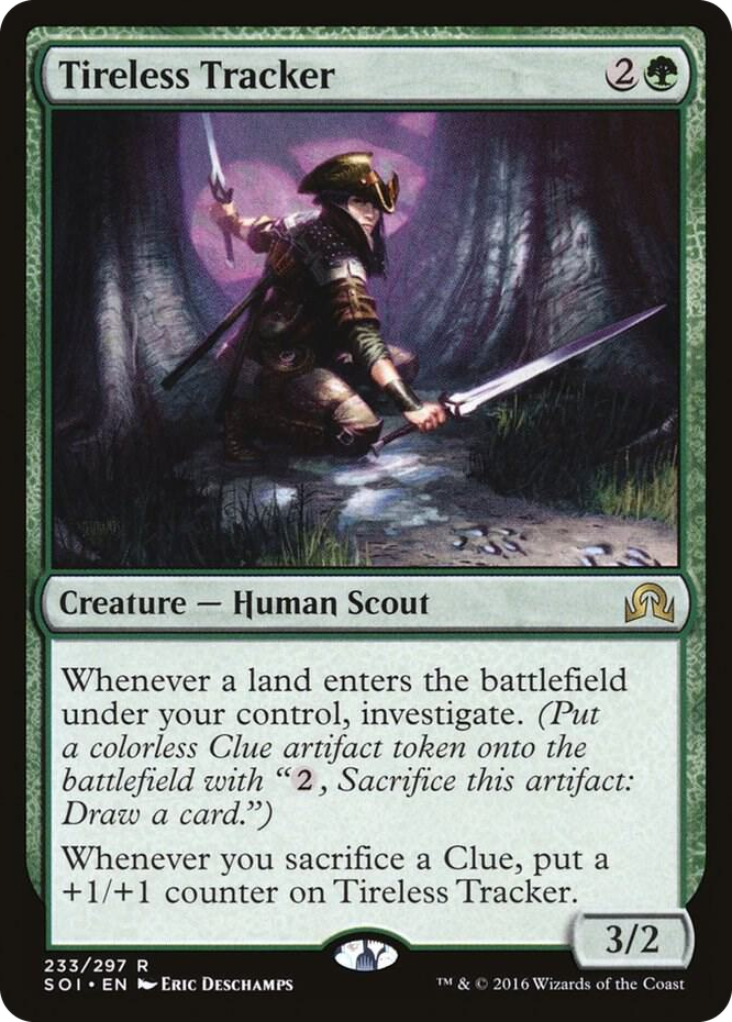 Tireless Tracker #233 R - Shadows over Innistrad Pokemon card