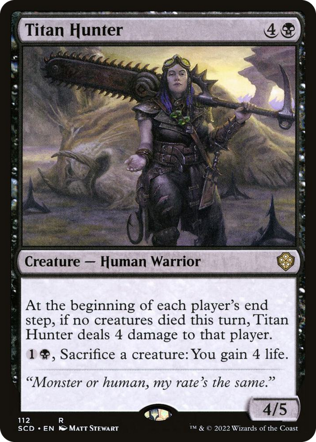 0112 Titan Hunter R Starter Commander Decks