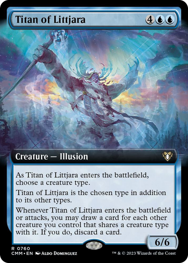 0760 Titan of Littjara (Extended Art) R Commander Masters