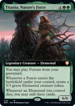 0045 Titania, Nature's Force (Extended Art) M Commander: The Brothers' War