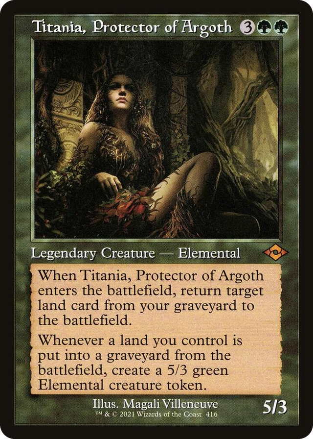0416 Titania, Protector of Argoth (Retro Frame) M Modern Horizons 2