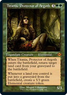 0416 Titania, Protector of Argoth (Retro Frame) (Foil Etched) M Modern Horizons 2