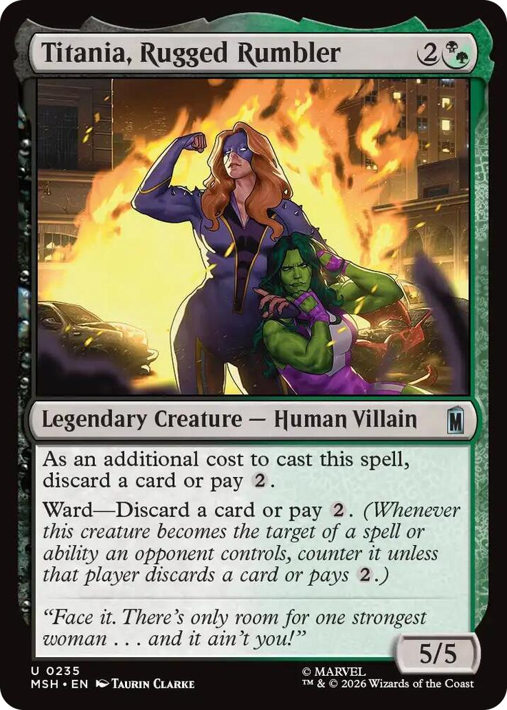 0235 Titania, Rugged Rumbler U Marvel Super Heroes