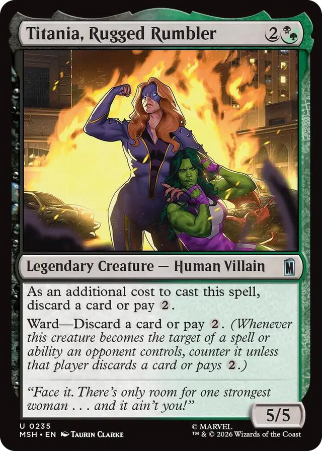 0235 Titania, Rugged Rumbler U Marvel Super Heroes