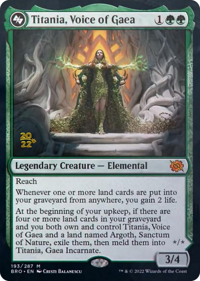 0193 Titania, Voice of Gaea M Prerelease Cards