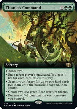 0349 Titania's Command (Extended Art) R The Brothers' War
