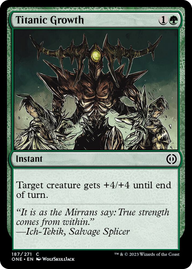 0187 Titanic Growth C Phyrexia: All Will Be One