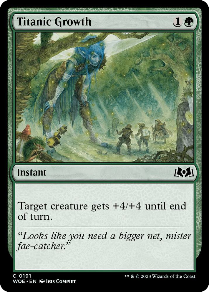 0191 Titanic Growth C Wilds of Eldraine