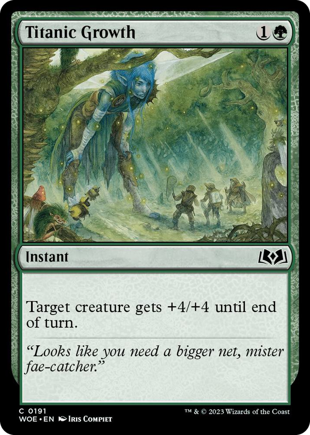 0191 Titanic Growth C Wilds of Eldraine
