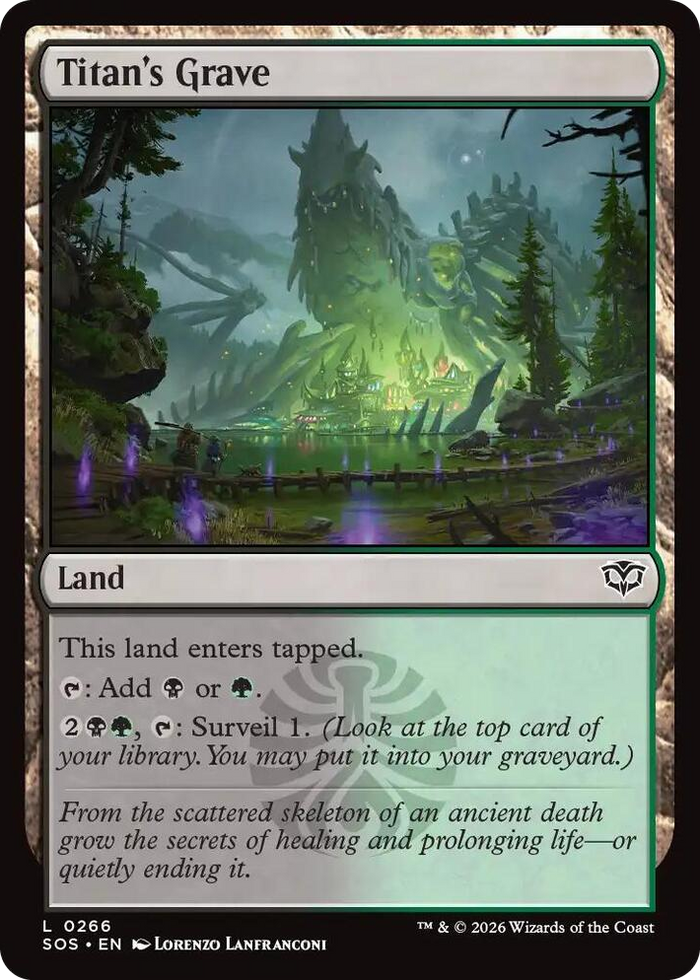 Titan's Grave #266 L - Secrets of Strixhaven Pokemon card