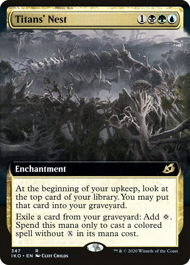 0347 Titans' Nest (Extended Art) R Lair of Behemoths