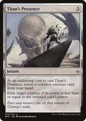 0014 Titan's Presence U Battle for Zendikar