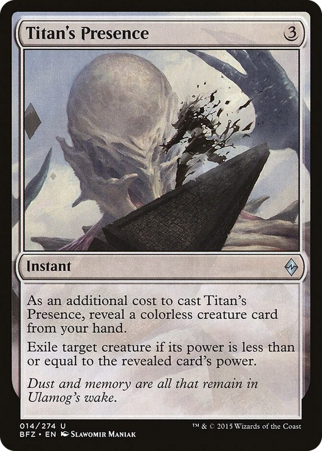0014 Titan's Presence U Battle for Zendikar