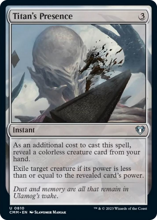 0810 Titan's Presence U Commander Masters