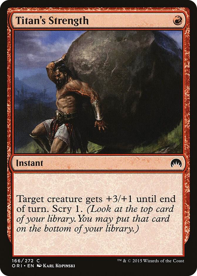 0166 Titan's Strength C Magic Origins