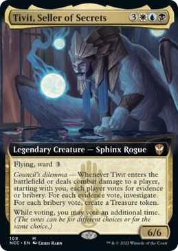 0109 Tivit, Seller of Secrets (Extended Art) M Commander: Streets of New Capenna