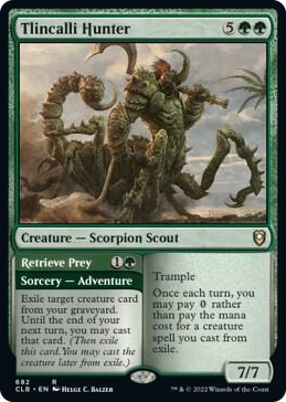 Tlincalli Hunter #682 R - Commander Legends: Battle for Baldur's Gate Pokemon card