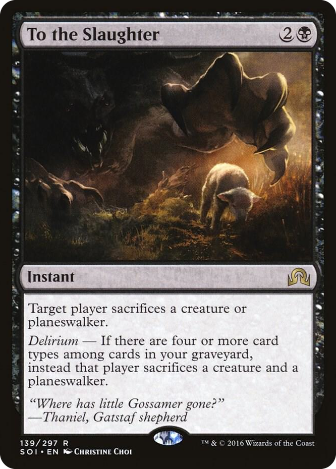 To the Slaughter #139 R - Shadows over Innistrad Pokemon card