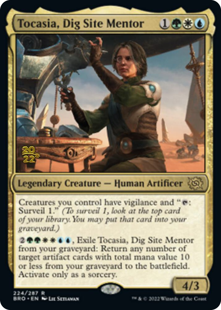 0224 Tocasia, Dig Site Mentor R Prerelease Cards