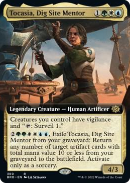 0360 Tocasia, Dig Site Mentor (Extended Art) R The Brothers' War