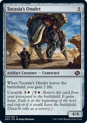 0039 Tocasia's Onulet C The Brothers' War