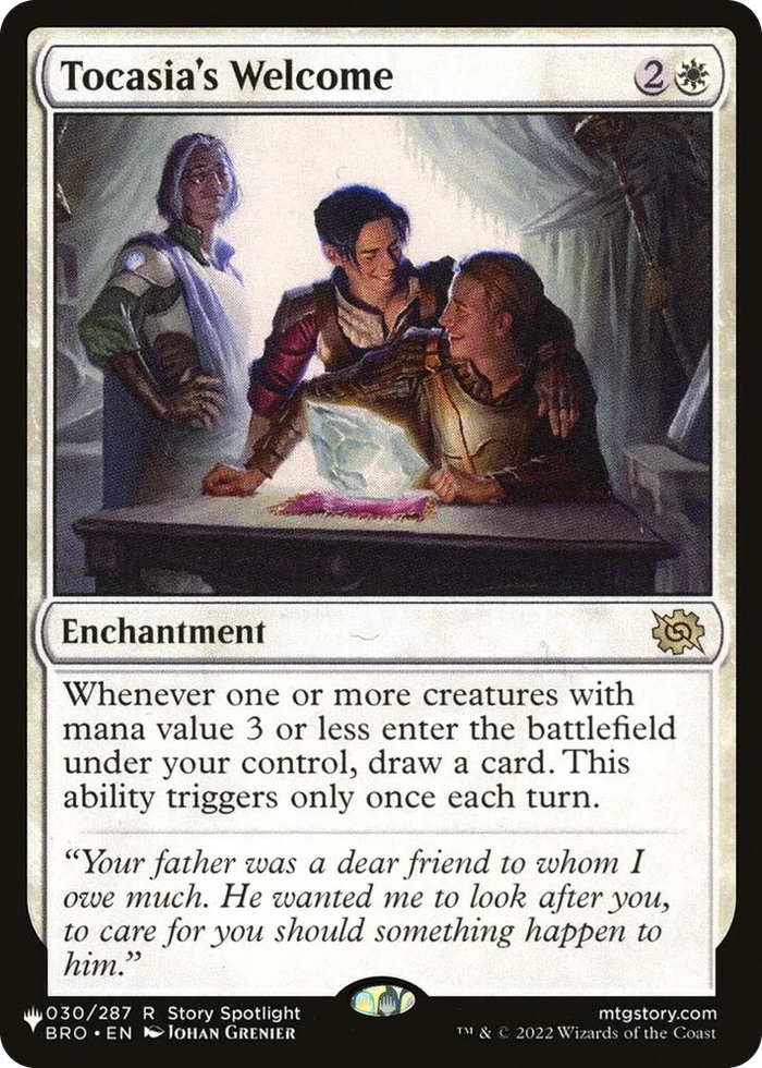 0030 Tocasia's Welcome R The List Reprints