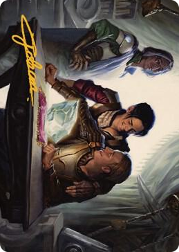 0004 Tocasia's Welcome Art Card (Gold-Stamped Signature) S Art Series: The Brothers' War