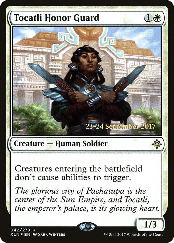 0042 Tocatli Honor Guard R Prerelease Cards