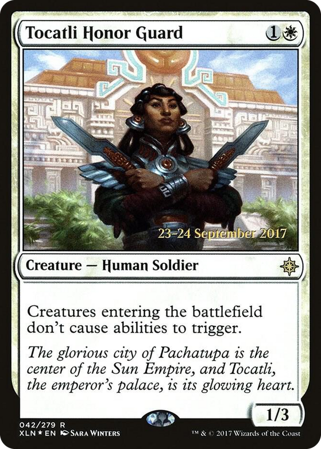 0042 Tocatli Honor Guard R Prerelease Cards