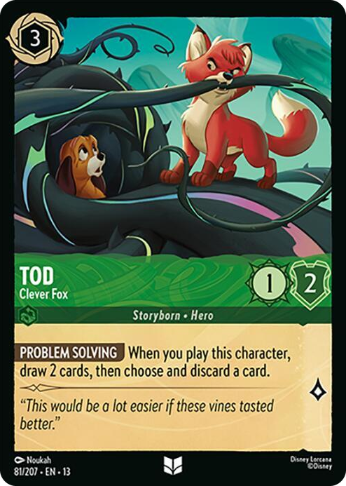 Tod - Clever Fox #81 Uncommon - Attack of the Vine! Pokemon card