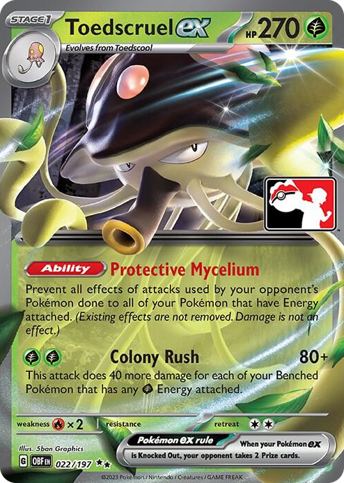 0022 Toedscruel ex Double Rare Prize Pack Series Cards